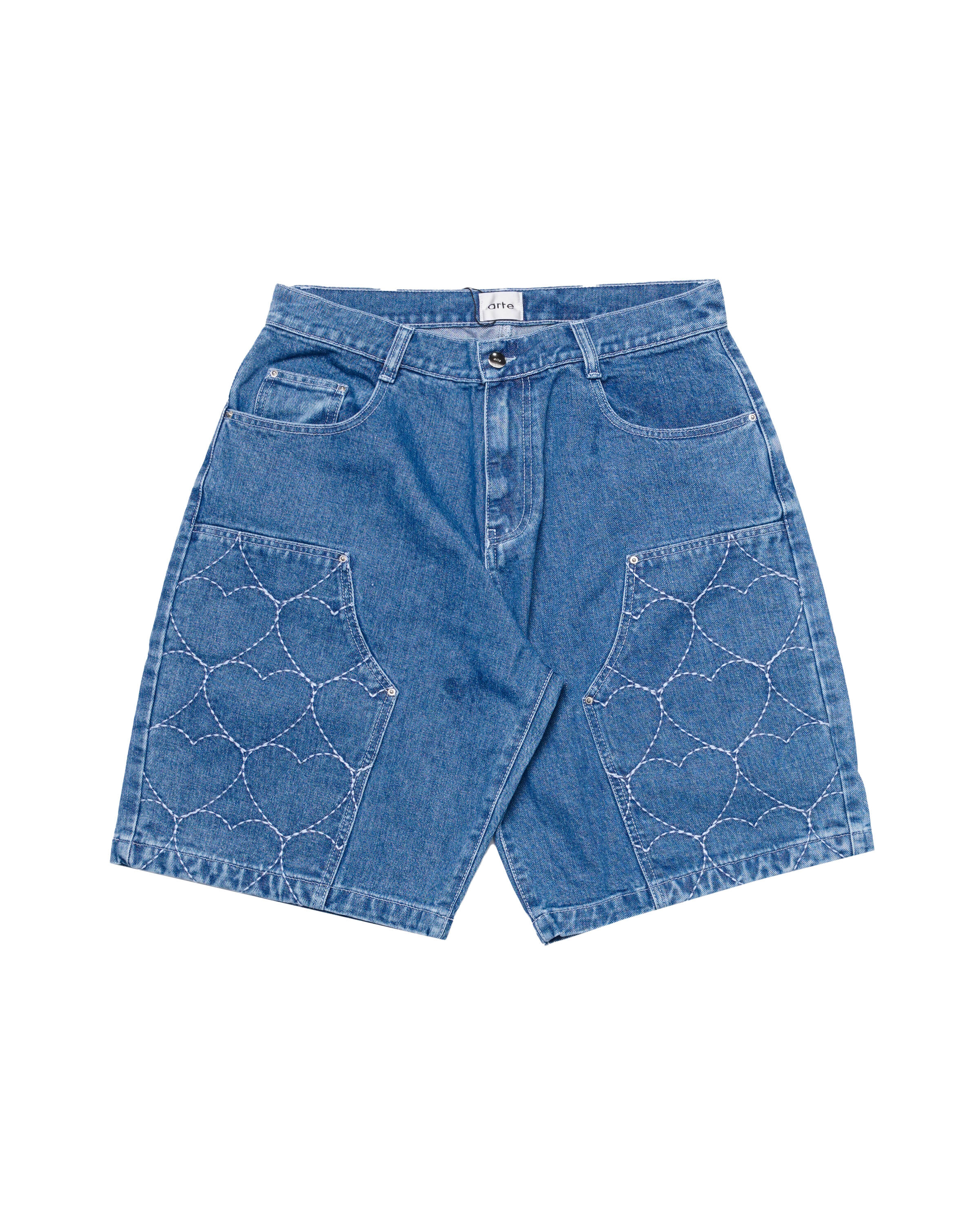 Arte Antwerp Serena Heart Shorts | SS24-075SHO-DBH | AFEW STORE